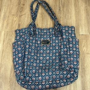 Marc by Marc Jacobs quilted nylon tote blue multicolored